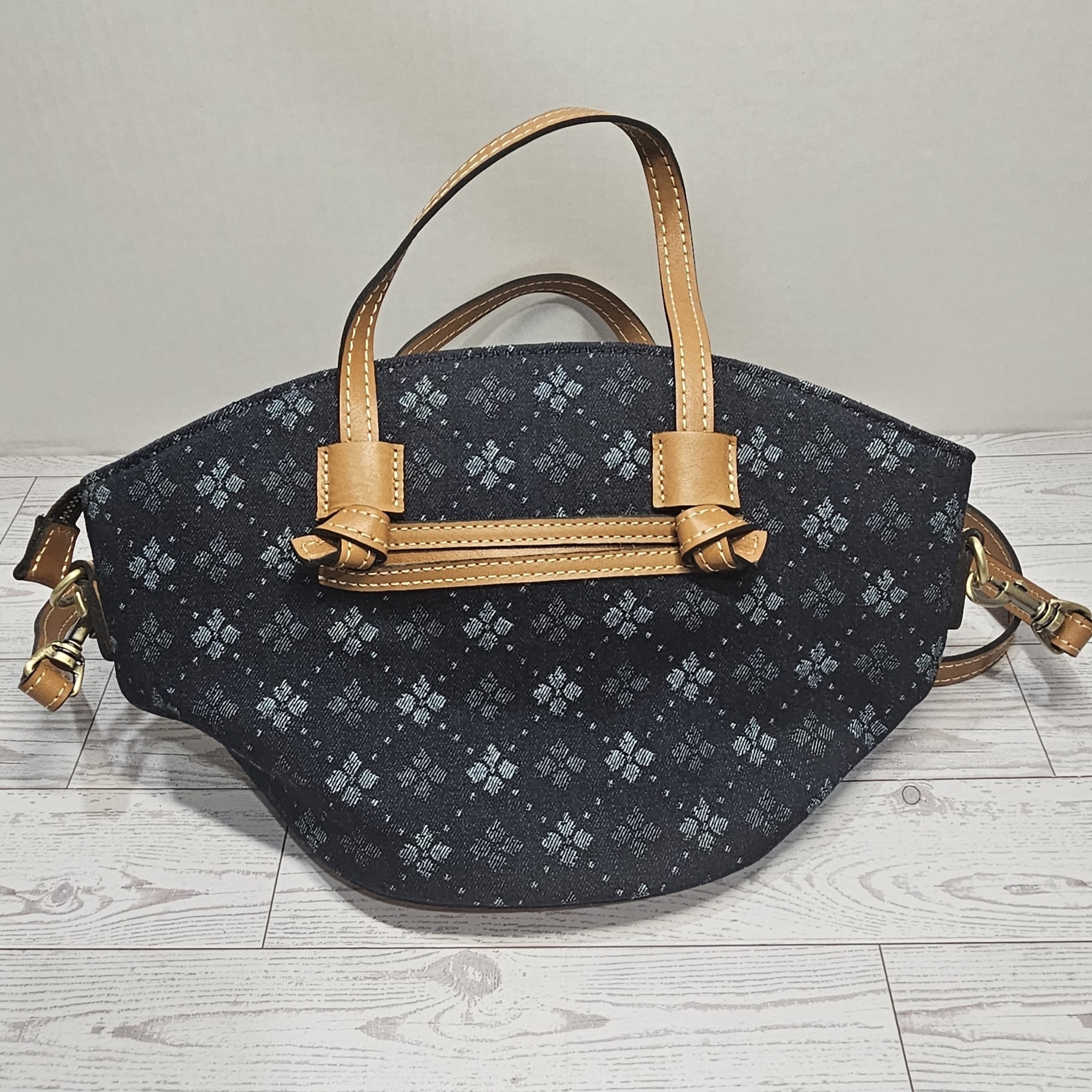 Patricia Nash Corallina Denim Satchel Bag